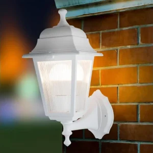 Lanterne murale Luminaire extérieur Huddersfield mural 35 cm E27 blanc [lux.pro]