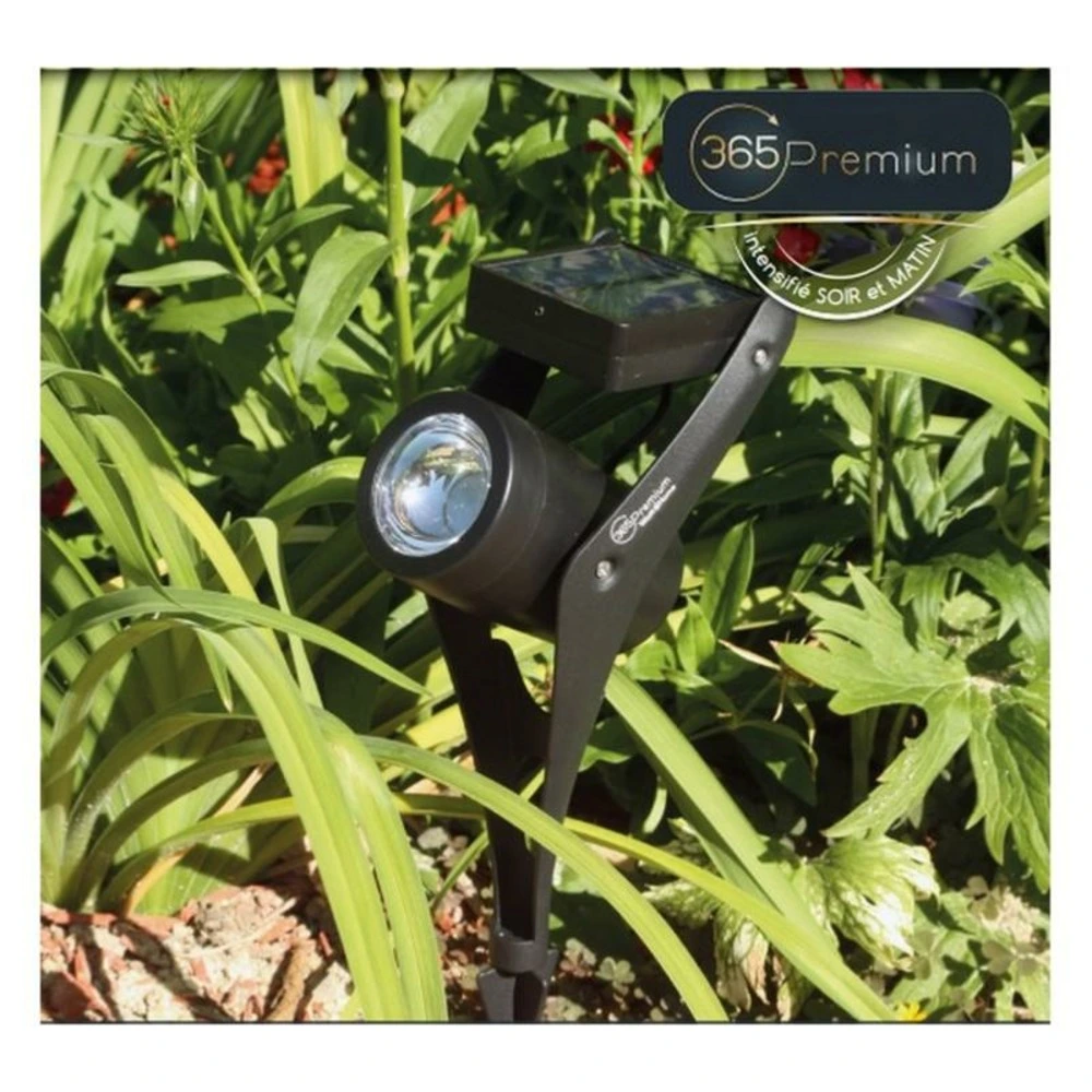 Projecteur solaire power spot noir 50 lumens intelligent 365 sélect Autonomie : 12 heures
