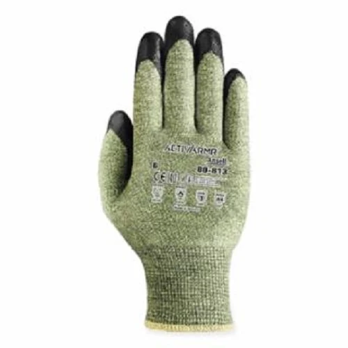 10Size Arc Flash and Cut Resistant Gloves Green/Black 012-80-813-10 (Pack 12Pair)