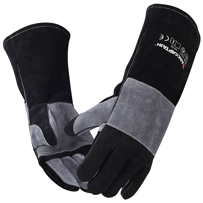 ARCCAPTAIN 16 Inch En cuir souple MIG Welding 932℉ Heat Resistant Gloves