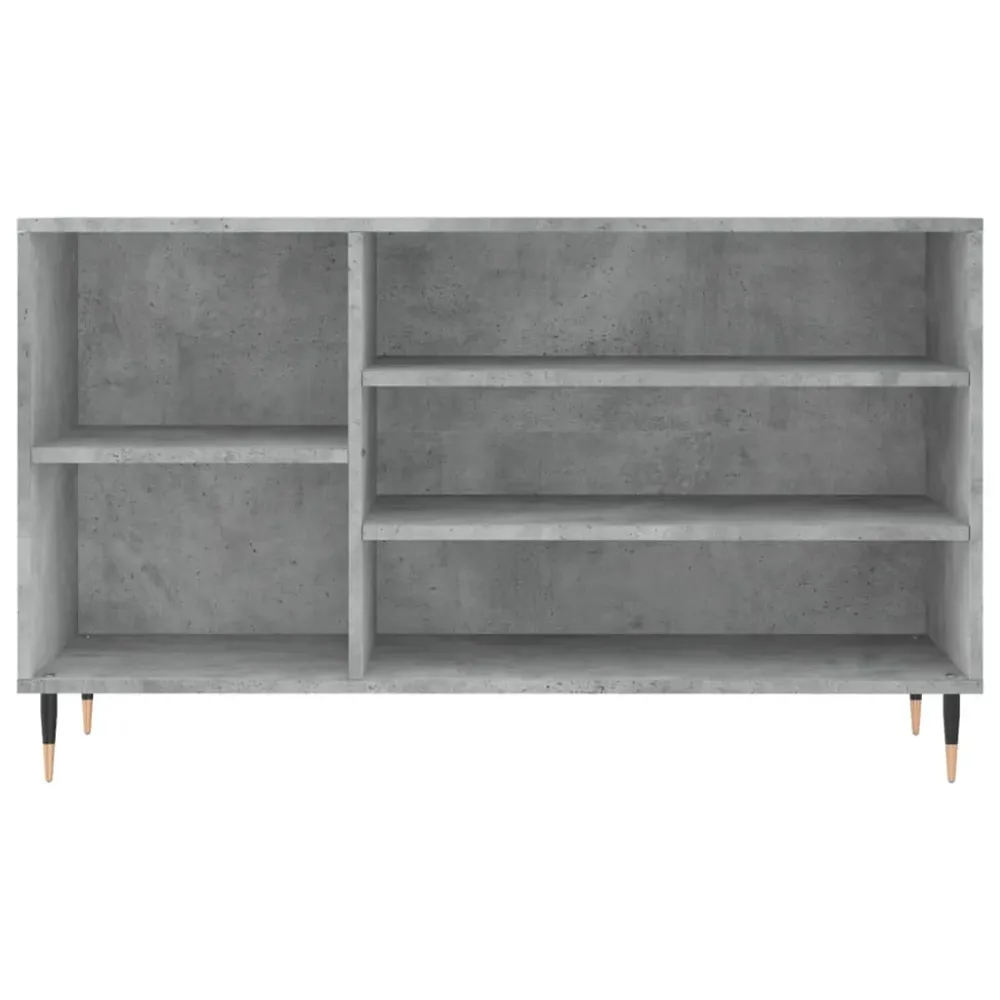 Armoire à chaussures range chaussures rangement meuble entrée couloir salon 102 x 36 x 60 cm bois d'ingénierie gris 02_002...