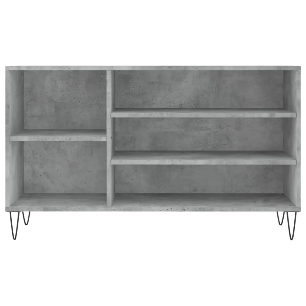 Armoire à chaussures range chaussures rangement meuble entrée couloir salon 102 x 36 x 60 cm bois d'ingénierie gris 02_002...