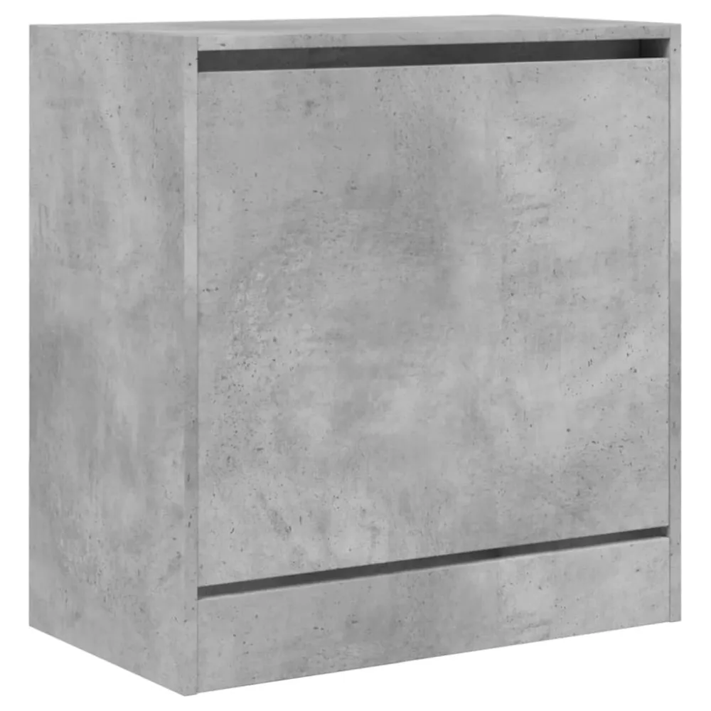 Armoire à chaussures range chaussures rangement meuble entrée couloir salon 60 x 34 x 63,5 cm bois d'ingénierie gris 02_00...