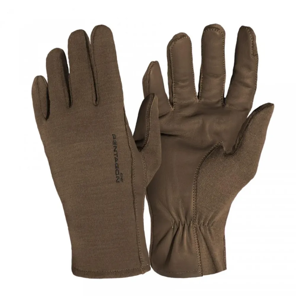 Gants en cuir Nomex® PENTAGON Pilot à manchette courte résistants au feu multicolores