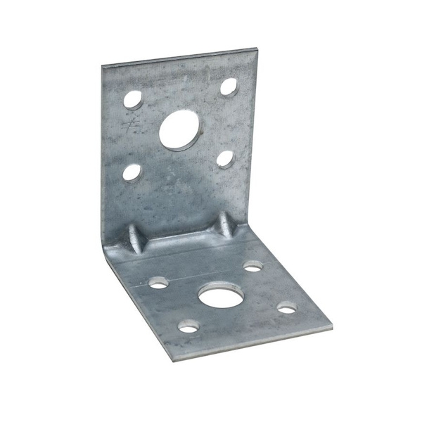 Équerre assemblage de menuiserie bois et charpente EA Renforcée - Dimensions (L1 x L2) : 60 x 40 mm - Largeur : 40 mm - Ép...