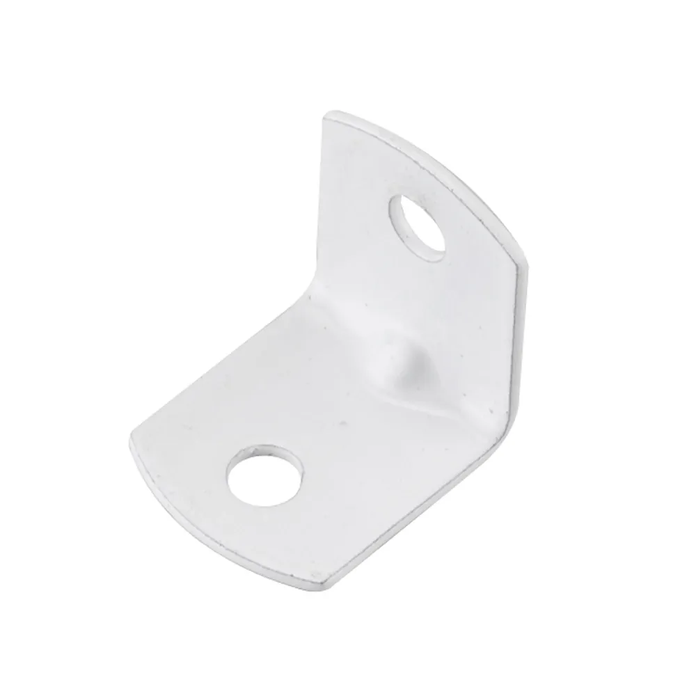 Équerre de coin blanche de 3/4'' x 3/4'', emballage de 20 unités avec poignée antidérapante