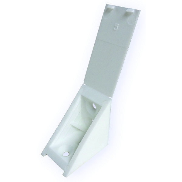 Équerre combinée Taquet équerre VINYLE d'agencement P103 - blanc - PRUNIER