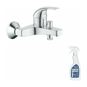 Mitigeur bain douche mécanique GROHE Quickfix Start Curve + nettoyant GrohClean