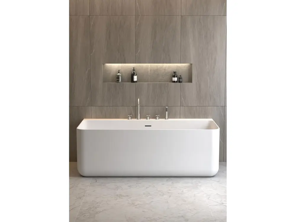 Robinet à détection Robinet mélangeur bain-douche 5 trous sur plage Nickel brossé - Corbeau