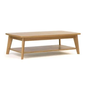 Table Basse Design "Kensal" 115cm Chêne pour Cadres de 50 x 70 cm