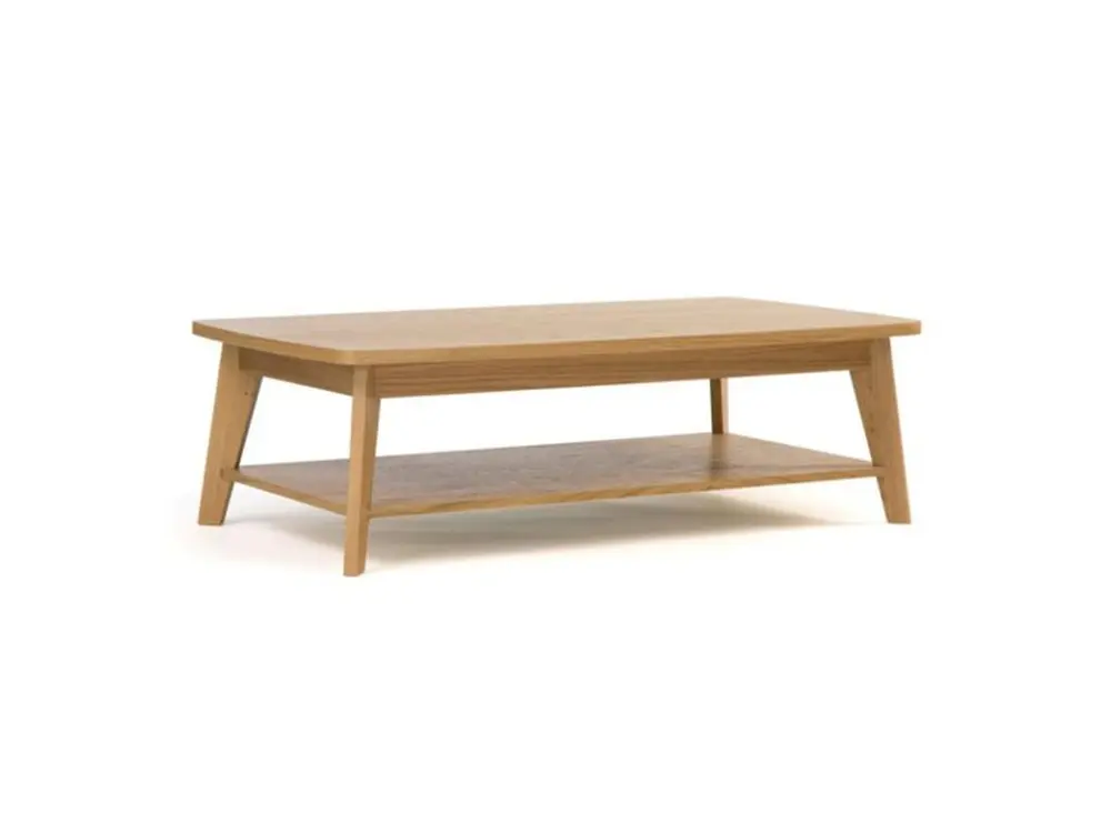 Table Basse Design "Kensal" 115cm Chêne pour Cadres de 50 x 70 cm