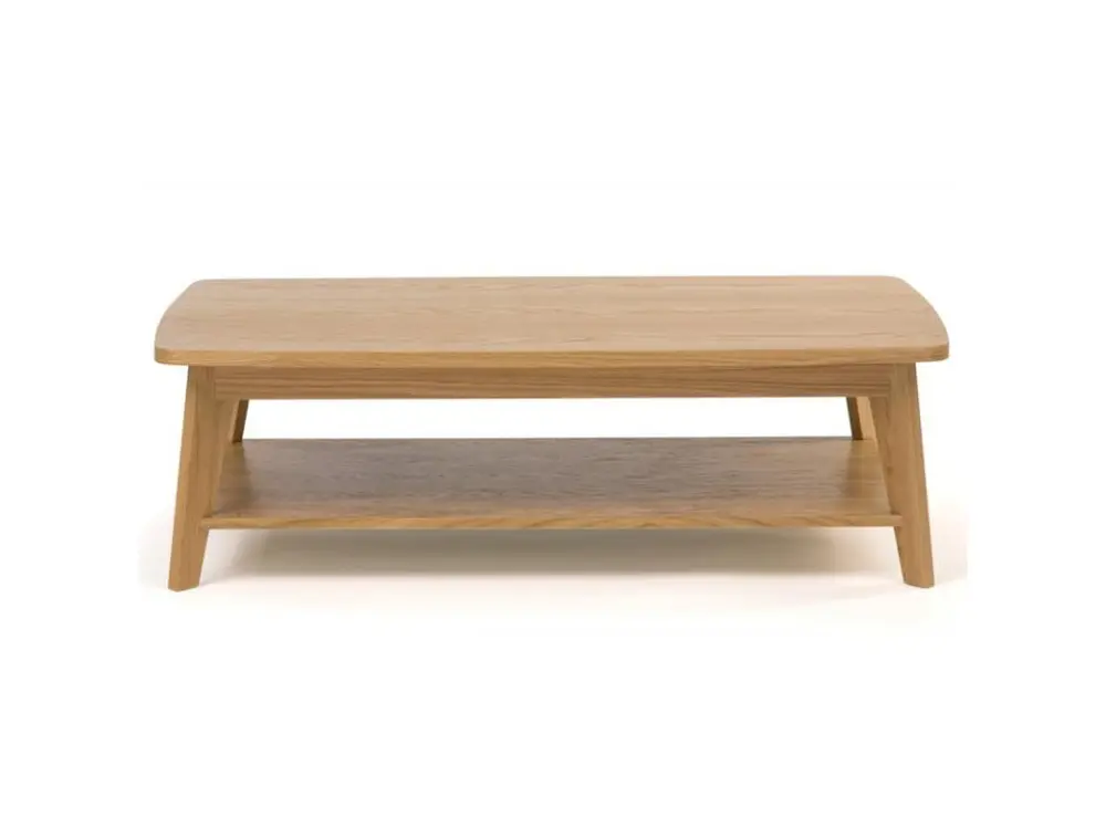 Table Basse Design "Kensal" 115cm Chêne pour Cadres de 50 x 70 cm