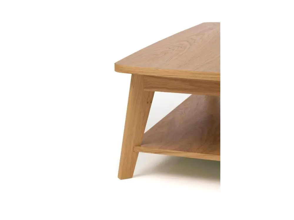 Table Basse Design "Kensal" 115cm Chêne pour Cadres de 50 x 70 cm