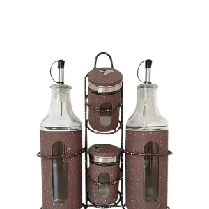 Ferrure PVC CH 4Pcs Condiment Set Window - Red