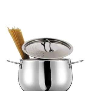 Poignée de fenêtre Kitchen Life Cook & Drain Pot Lid 4.5lt - Gris argent