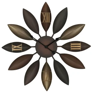 Fer Wall Clock ø 55 cm Brown BEINWIL