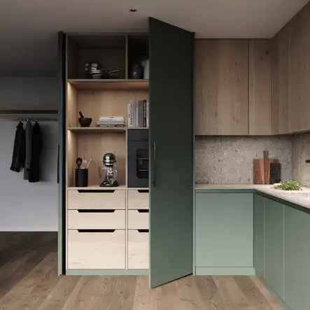 Gâche électrique Garniture Hawa Concepta III 35 porte bois Porte avec poignée
