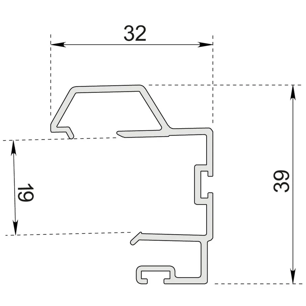 Gâche électrique Profil poignée P400