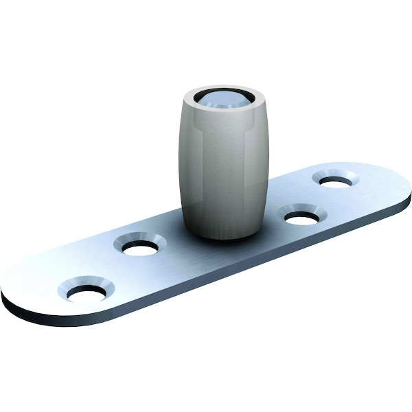 Guide bas olive sur platine pour porte coulissante 1102 CADETTE - Guide déporté : Non - MANTION | Installation Facile