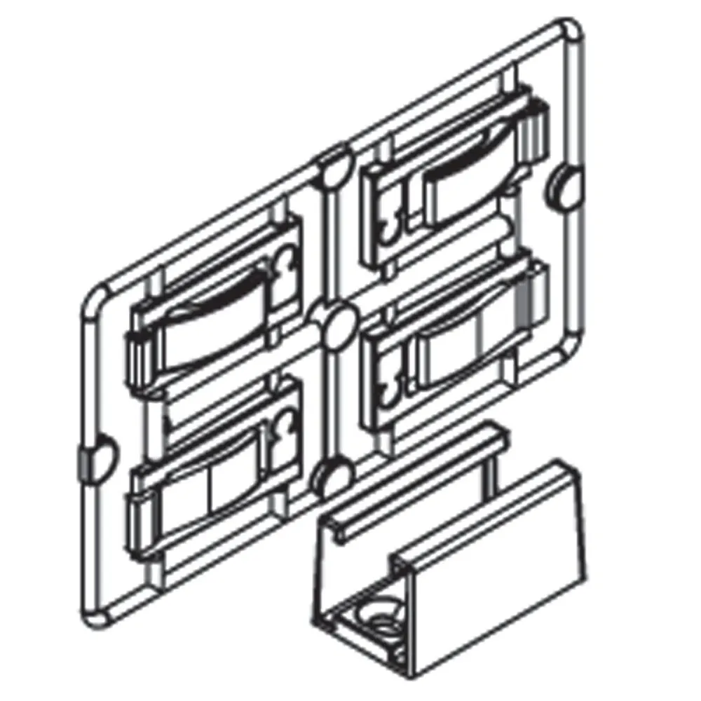 Guide inférieur auto-serrant exhaustif