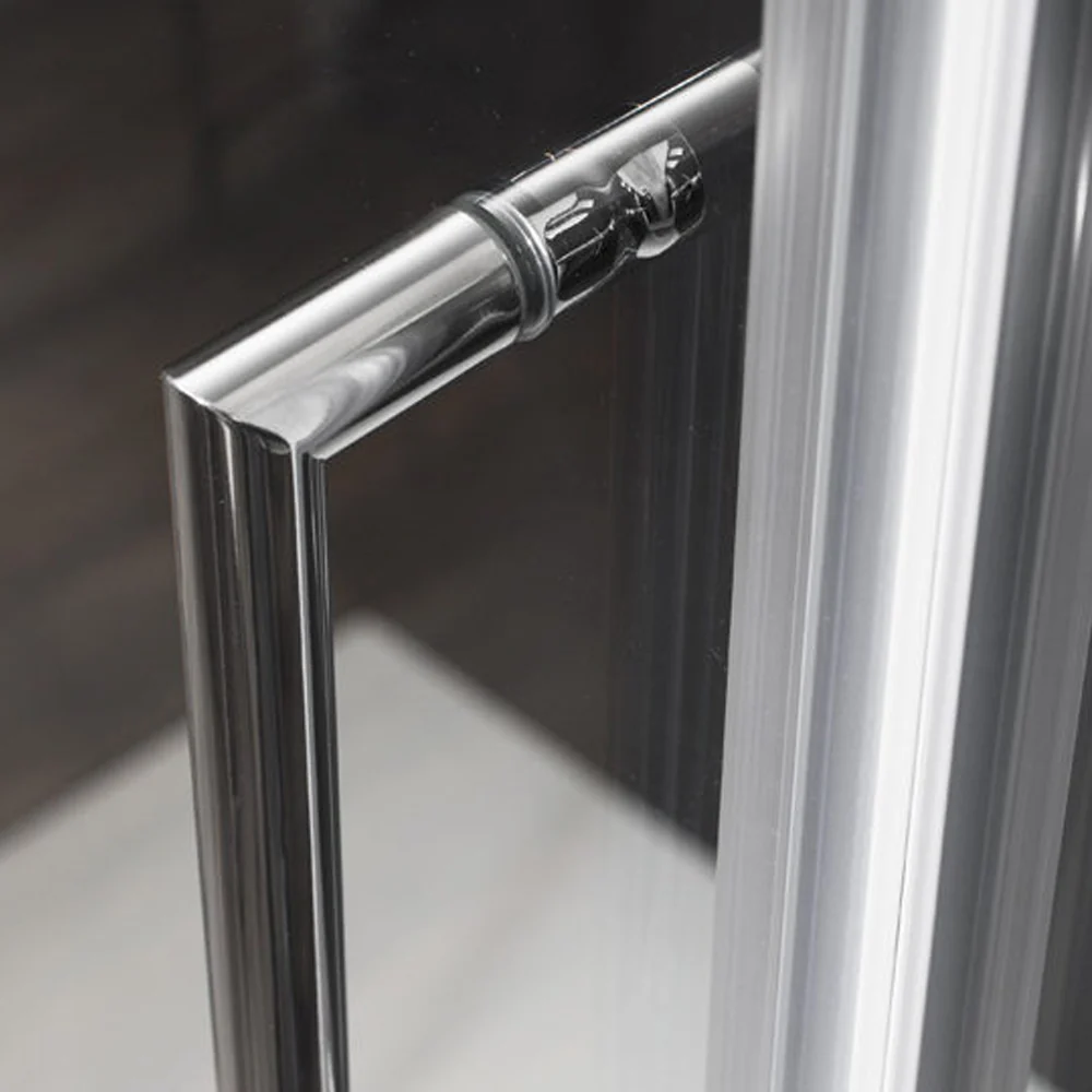 Porte de douche coulissante de 125 cm en verre dépoli 6 mm modèle Minerva