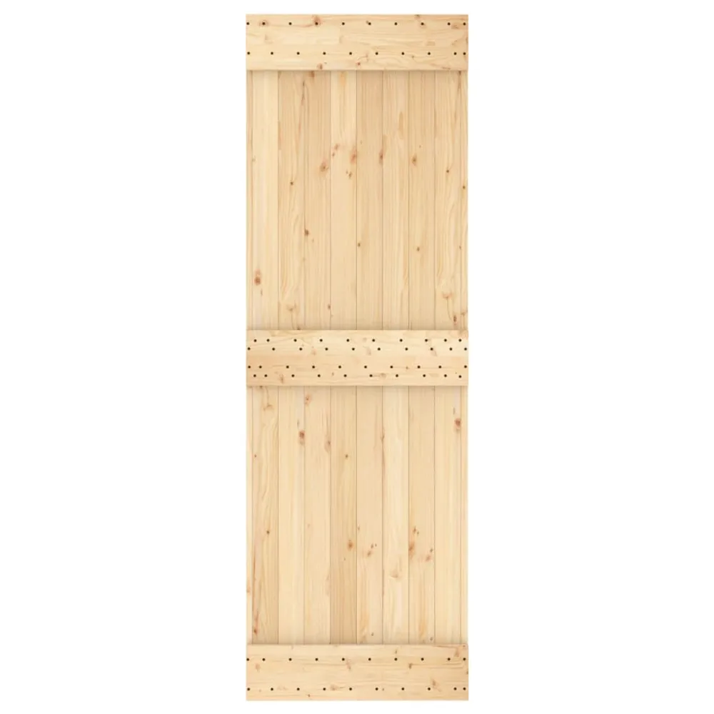 Pro Anti-Panique Porte coulissante et kit de quincaillerie 70x210 cm pin massif