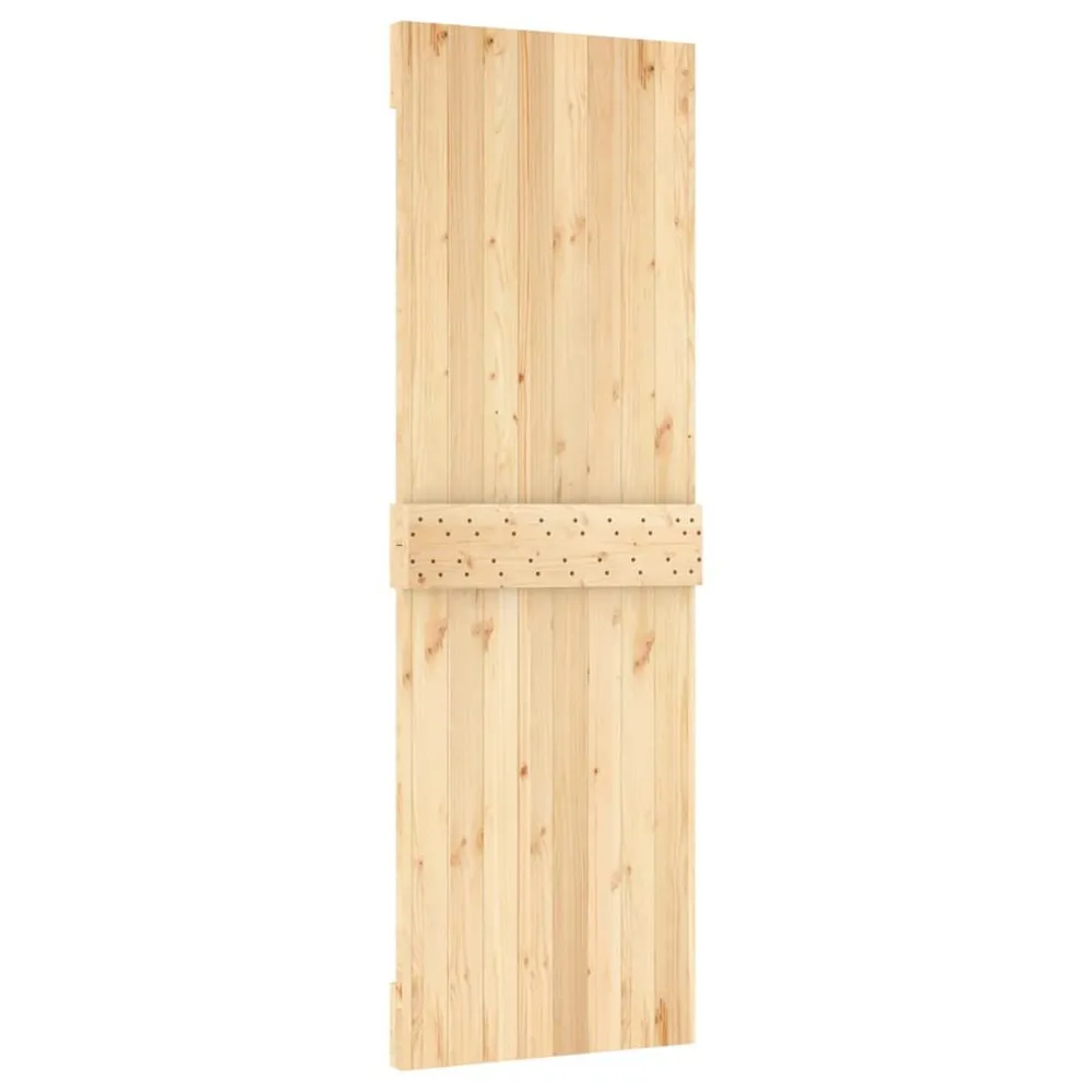 Pro Anti-Panique Porte coulissante et kit de quincaillerie 70x210 cm pin massif