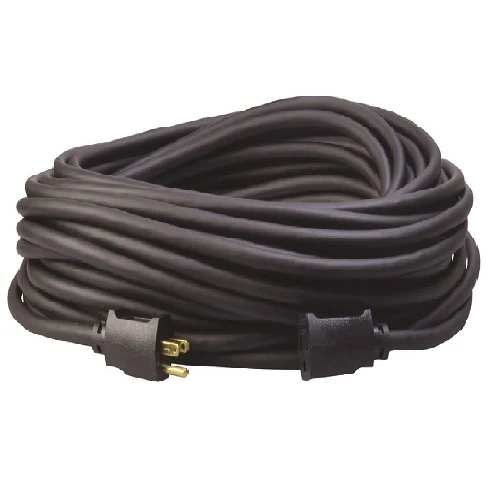 100' Ft 12/3 SJEOOW Noir jais Polar and Solar Outdoor Cold Weather Extension Cord 1629SW0008(Pack 4)