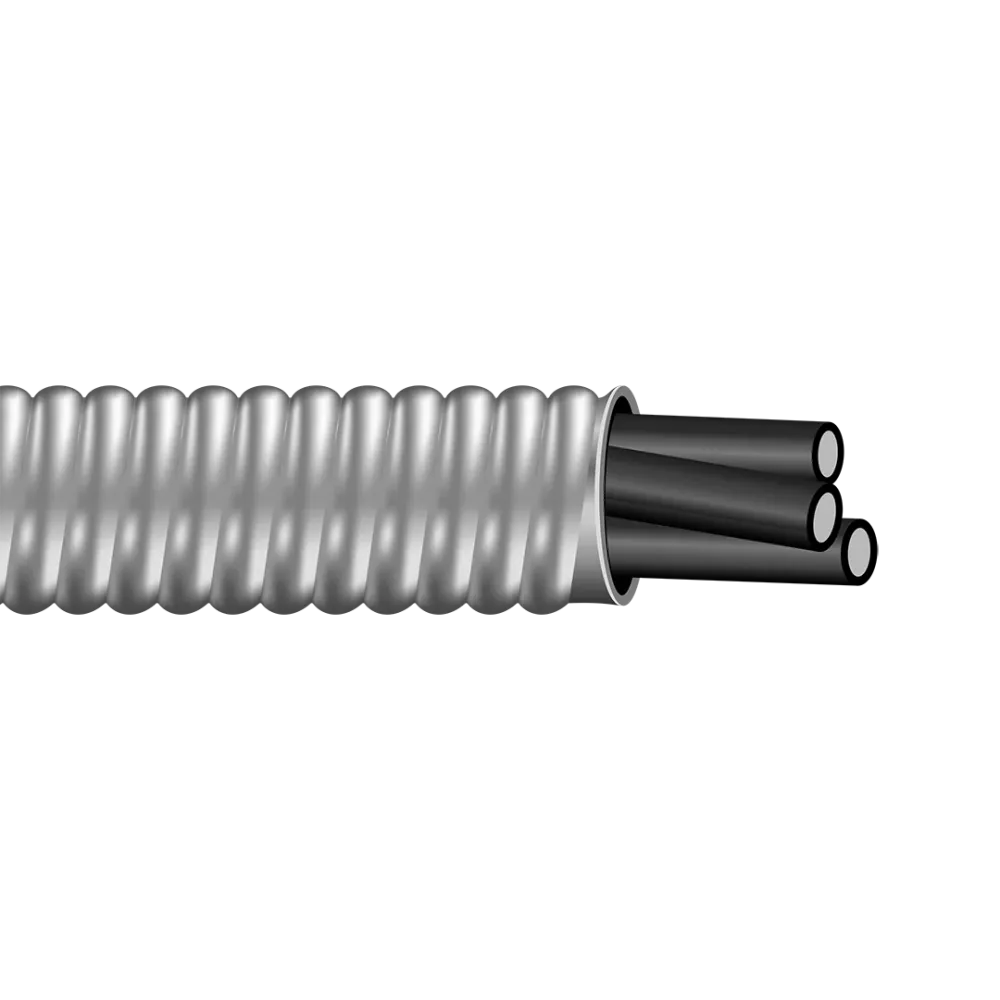 1000' 400-3 W/GRND Stranded En alu Conductor Interlocked Armor MC Cable