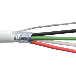 Alpha Wire M244835 16 AWG 3 Conductor Foil Shield 300V PPVC Insulation Plenum Cable