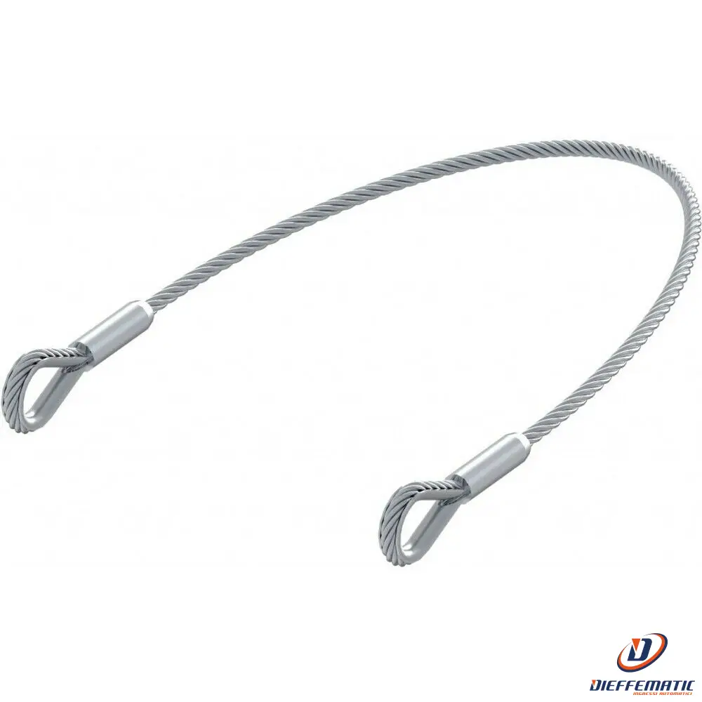 Cavo Cordino Di Sicurezza Per Cancelli Battente 515 Mm Acciaio Inox Anticaduta
