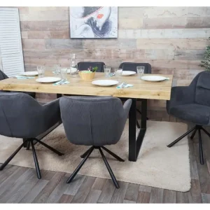 Chaise de salle à manger MCW-K33 (lot de 6), gris corde
