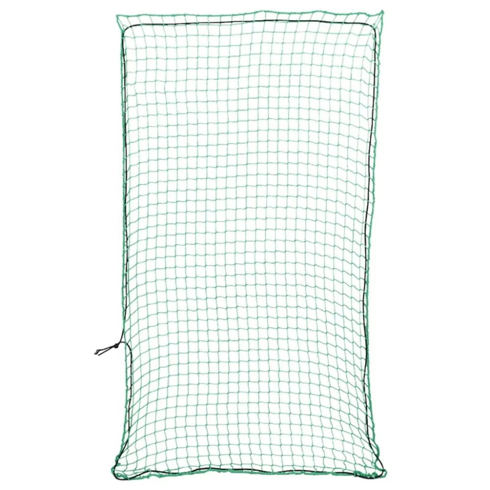 Filet pour remorque couverture de protection d'arrimage cargaison galerie de toit avec corde élastique 3 x 1,65 m PP vert...