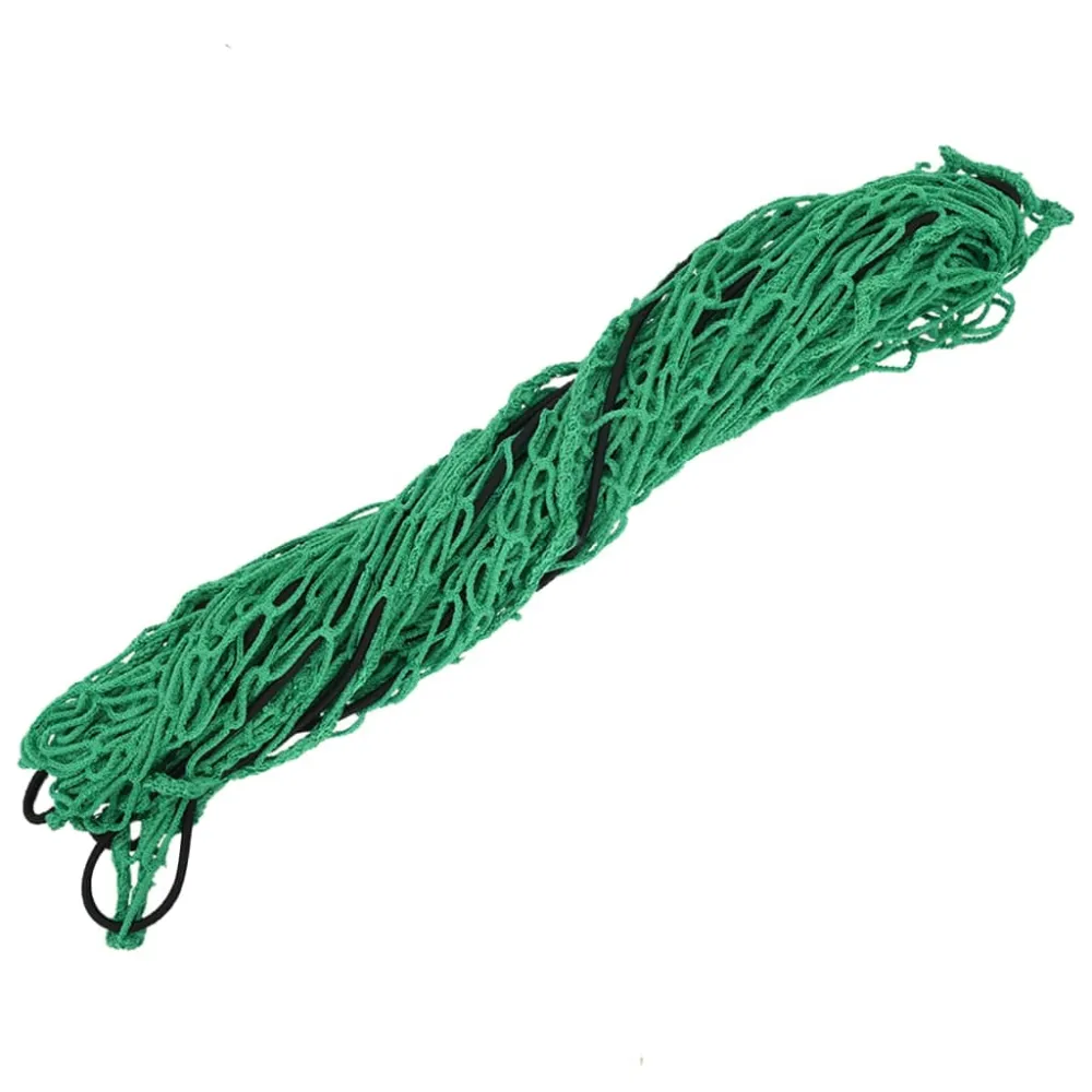 Filet pour remorque couverture de protection d'arrimage cargaison galerie de toit avec corde élastique 3 x 1,65 m PP vert...