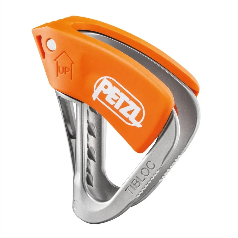 PETZL TIBLOC Serre-corde Ascender Système de verrouillage automatique Cordes 8-11mm Orange