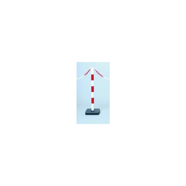 Poteau de signalisation à lester 2001083 - blanc,rouge - NOVAP