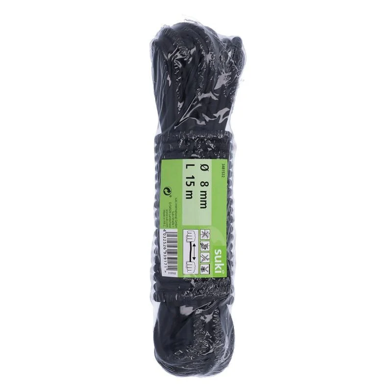 Sandow corde élastique SUKI 5060152 - Noir - 8mmx15m