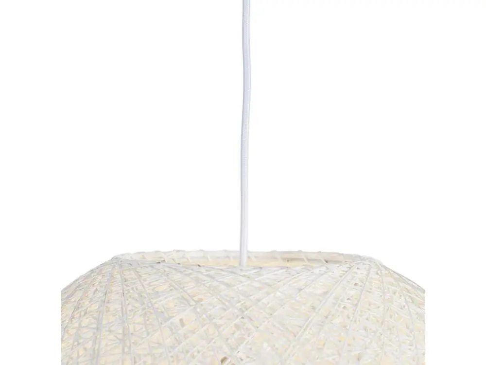 Suspension rurale blanche 45 cm - Corda