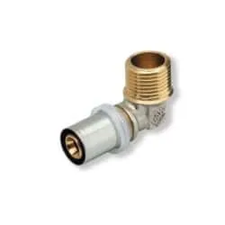 Coude multicouche 20mm x 3/4"Male à sertir avec Longueur de 10m