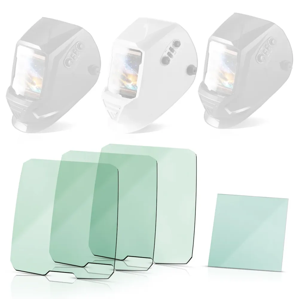 Acier Mill Schweißhelm Intentions 4 Ensemble, verres de remplacement intérieur et extérieur | Verre de protection du souda...