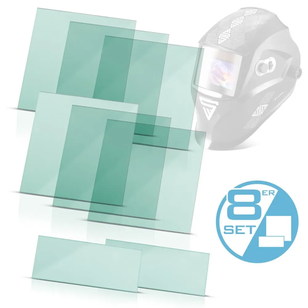 Acier Mill Schweißhelm Intentions 8 Set, intérieur et externes lunettes de remplacement | Verre de protection du soudage |...