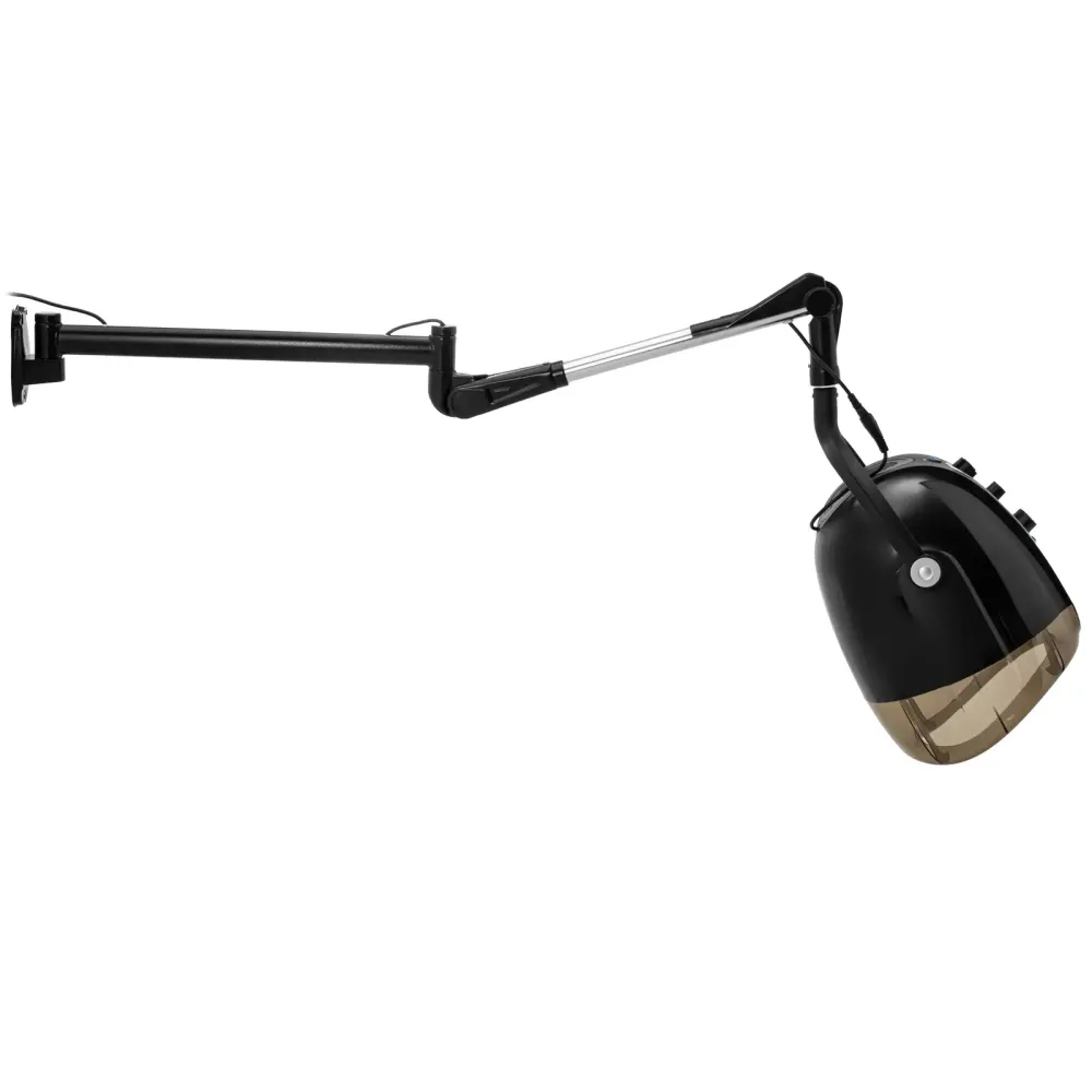 Casque coiffeur mural avec fonction ionique 1000 watts 70 °c plastique acier noir 14_0008555