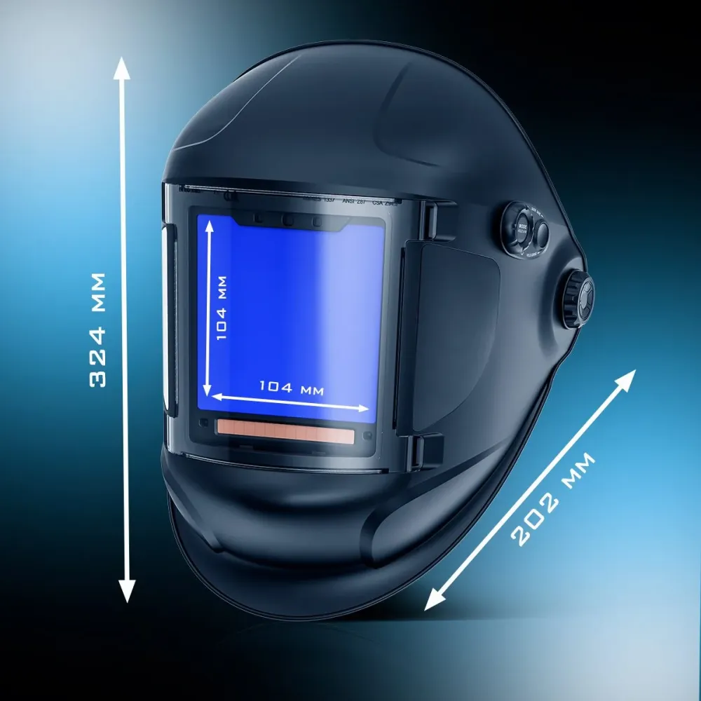 Casque de soudage automatique de l'acier Titan Titan Casque de soudage 3-en-1 | Masque de soudage avec lecture couleur Tru...