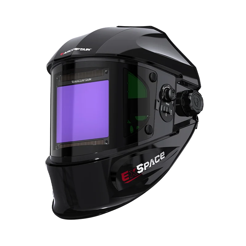 Casque de soudure assombrissant automatique de grande vue 3,94" casque de soudure de couleur vraie de X3.66"