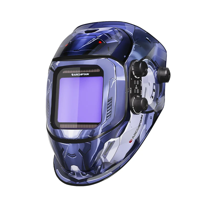 Casque de soudure assombrissant automatique de grande vue 3,94" casque de soudure de couleur vraie de X3.66"