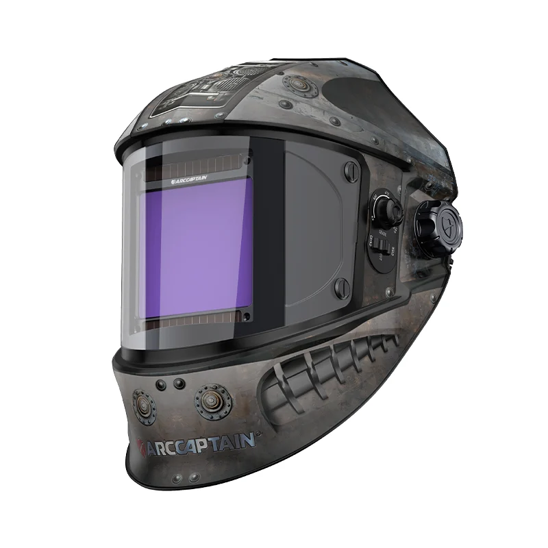 Casque de soudure assombrissant automatique de grande vue 3,94" casque de soudure de couleur vraie de X3.66"