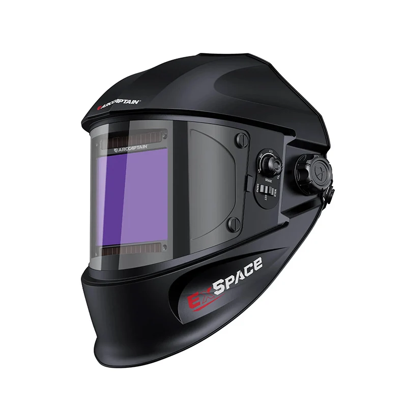 Casque de soudure assombrissant automatique de grande vue 3,94" casque de soudure de couleur vraie de X3.66"