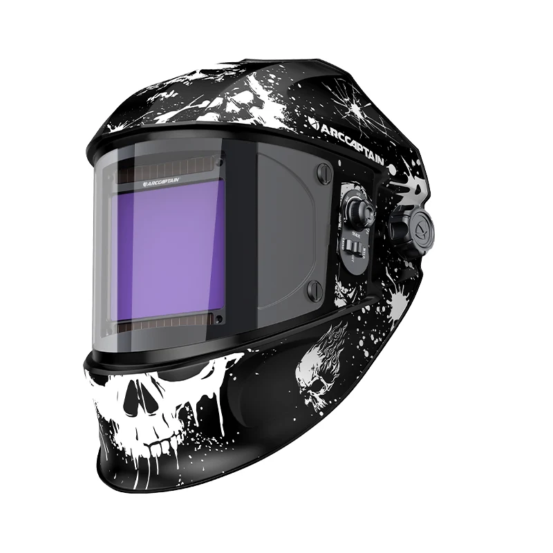 Casque de soudure assombrissant automatique de grande vue 3,94" casque de soudure de couleur vraie de X3.66"