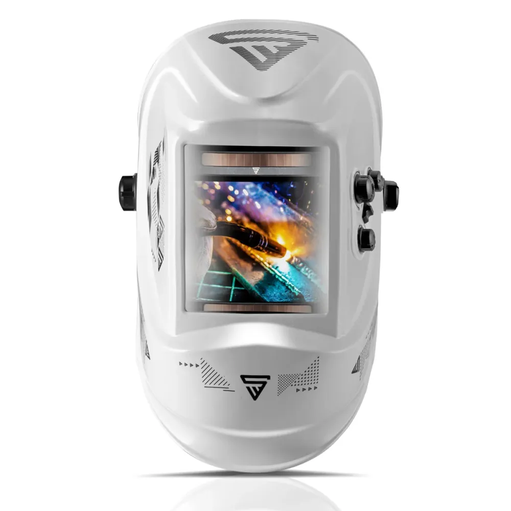 Stahlwerk Schweißhelm ST-950 XW Couleur réelle automatique complète avec 3 en 1 fonction blanche brillante