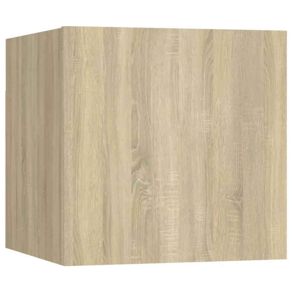 Ensemble de meubles armoire buffet TV télévision salon chambre séjour 7 pièces chêne sonoma bois d'ingénierie brun 02_0025205